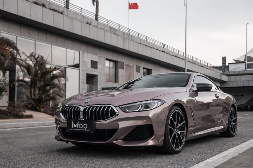 宝马 8系coupe 装贴 冰霉粉 案例