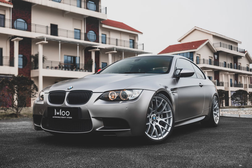 宝马 M3E92 装贴 电光金属灰 案例