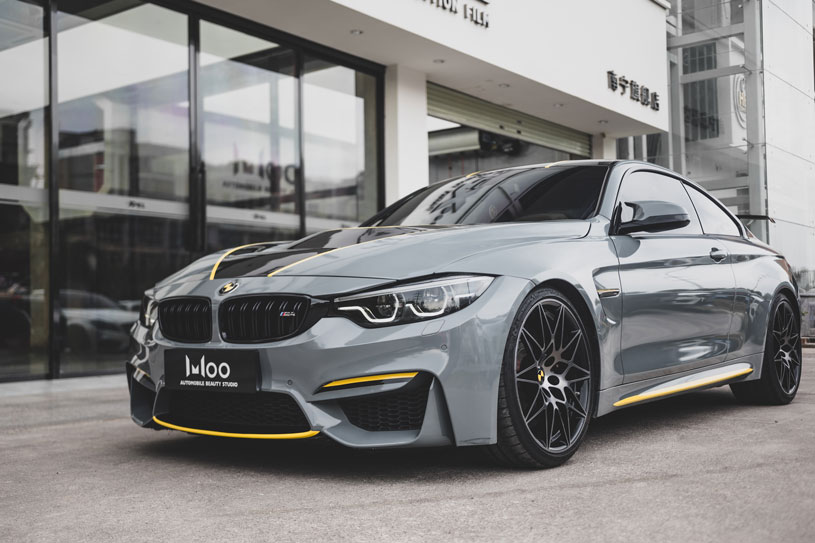 宝马 M4 F82 装贴 高光纳多灰 案例