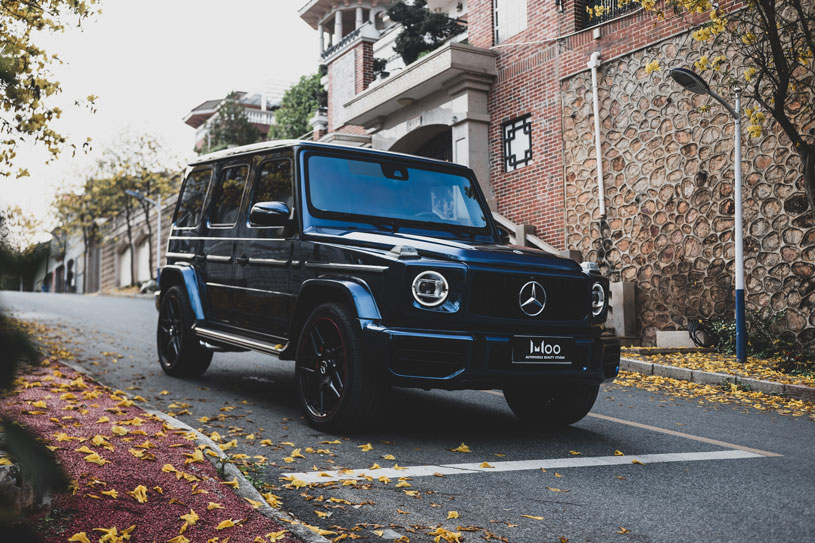 奔驰 G63 装贴 暗影蓝 案例