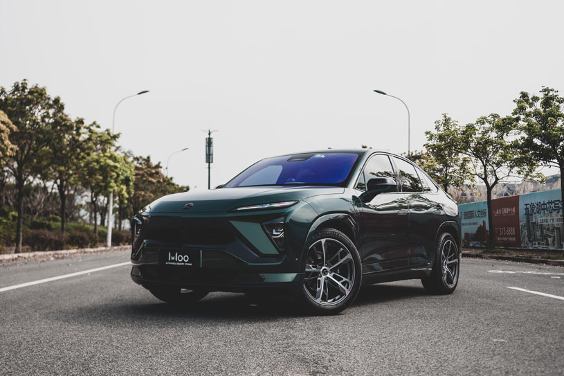 蔚来 EC6 装贴 哥特蓝绿 案例